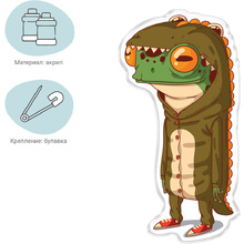 Значок "Frogodile"
