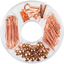 Набор канцелярский "Meshu.Rose Gold", 89 предметов, розовое золото