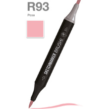 Маркер перманентный двусторонний "Sketchmarker Brush", R93 роза