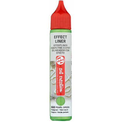 Контур декоративный "EFFECT LINER", 28 мл, 8508 зеленый жемчужный