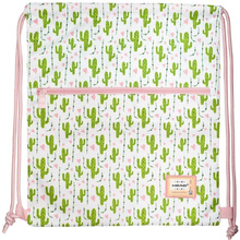 Мешок для обуви "Head Cute Cacti", 45x38 см, полиэстер, зеленый, розовый