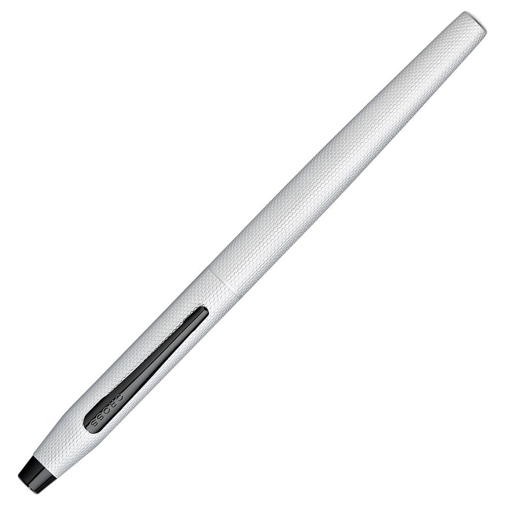 Ручка перьевая "Cross Classic Century Brushed Chrome", M, серебристый, черный, патрон черный - 2