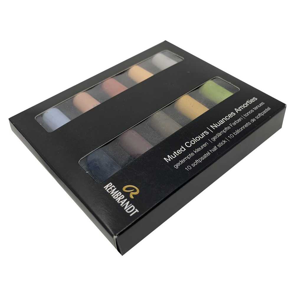 Набор мягкой пастели "Rembrandt Half Pastel", 10 цветов, приглушенные оттенки - 3