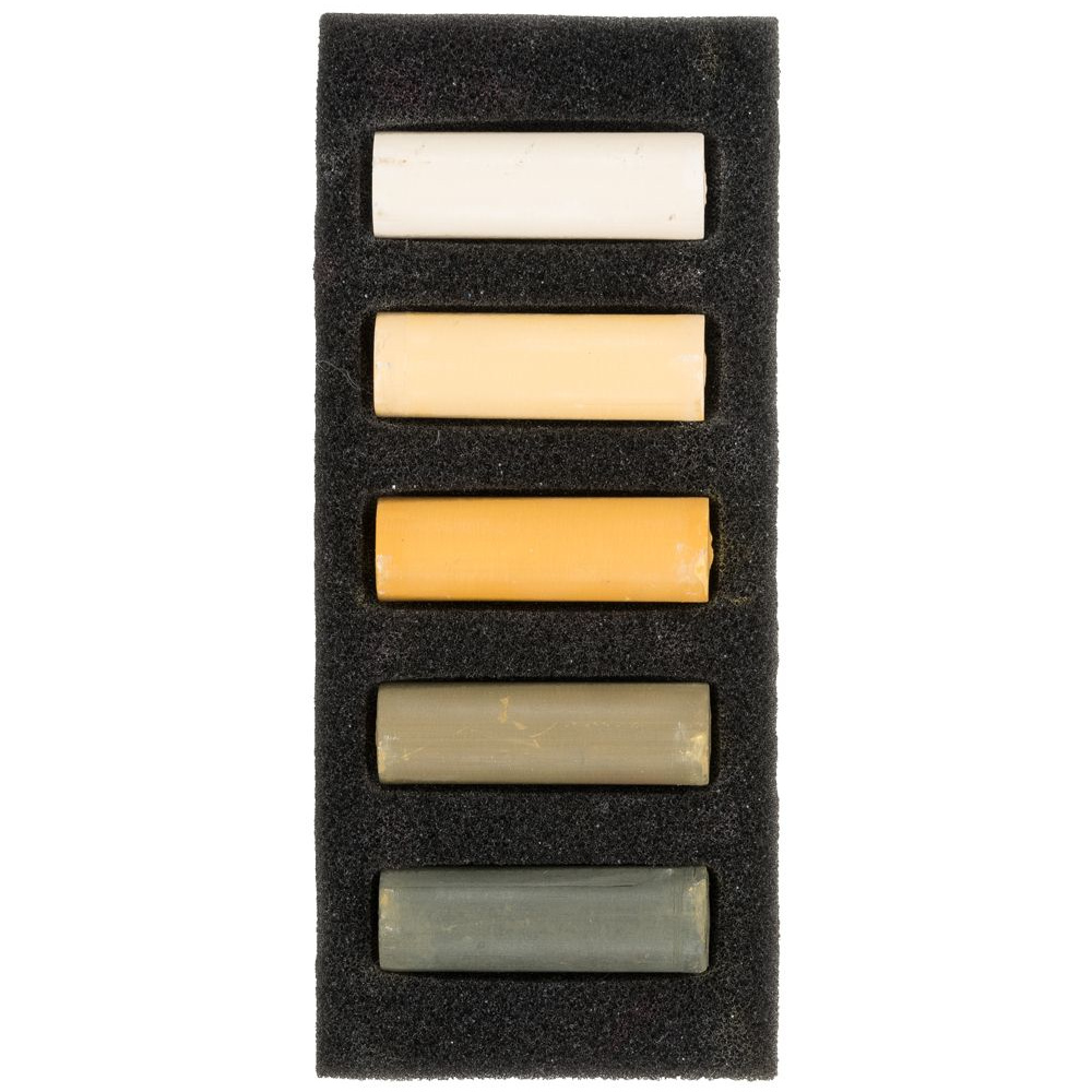 Набор мягкой пастели "Rembrandt Half Pastel", 5 цветов, охры - 2