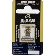 Краски акварельные "Rembrandt", 106 непрозрачный белый, кювета