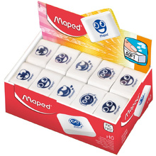 Ластик Maped "Essentiasl Soft", 1 шт, белый, синий