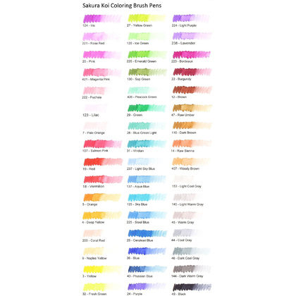 Маркер акварельный "Koi Color Brush", салатовый - 5