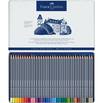 Карандаши цветные акварельные "Goldfaber Aqua", 24 цвета, металлическая упаковка - 4
