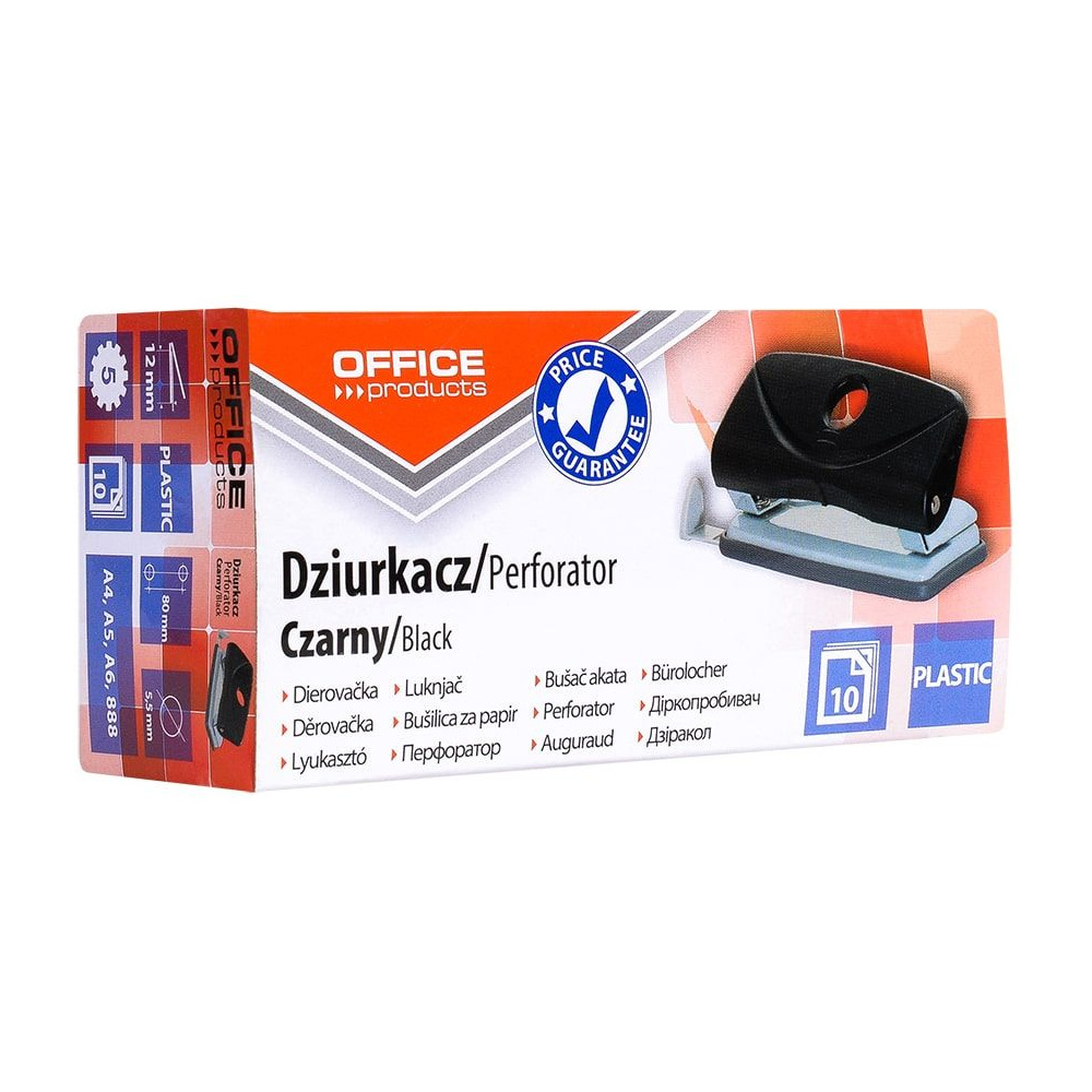 Дырокол "Office Product", 10 листов, черный - 3