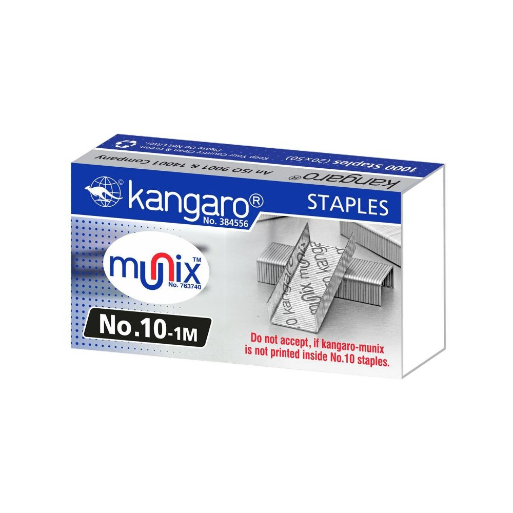 Скобы "Kangaro", №10, 5000 шт, металлик