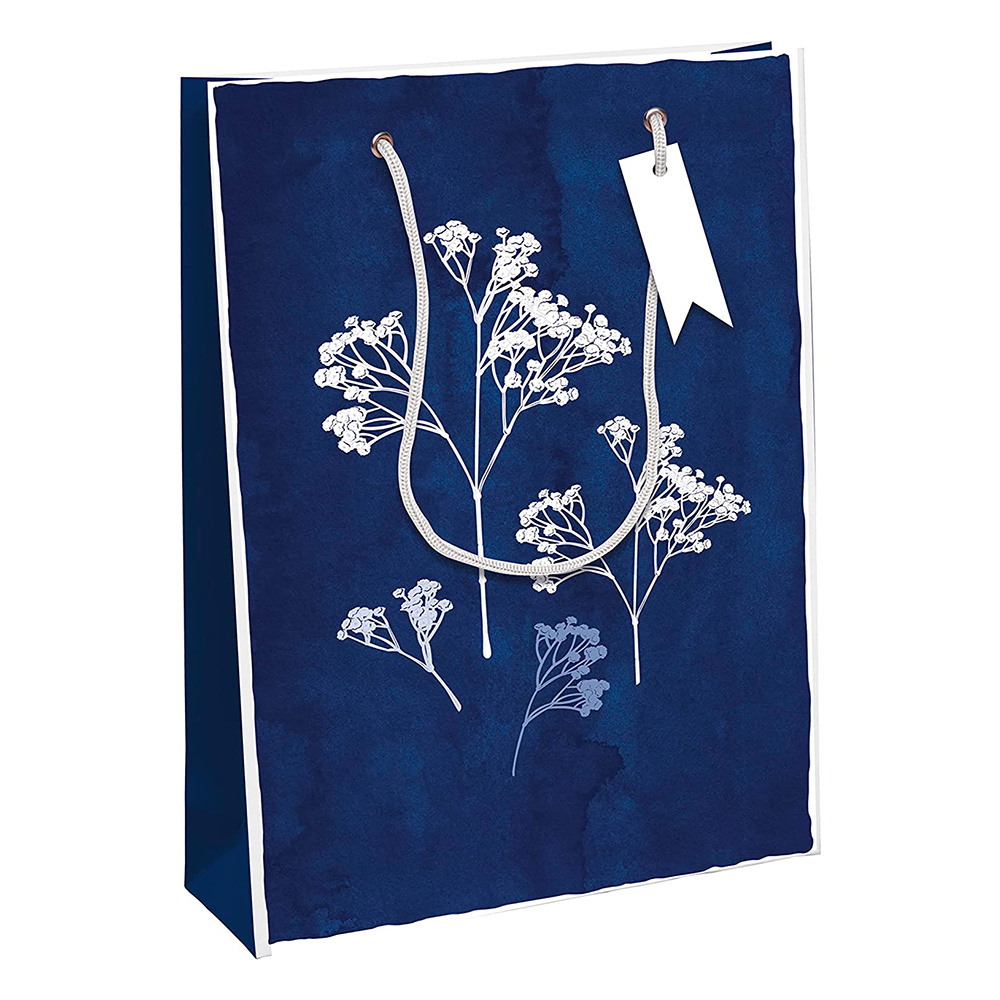 Пакет бумажный подарочный "Excellia. Cyanotype", 26.5x14x33 см