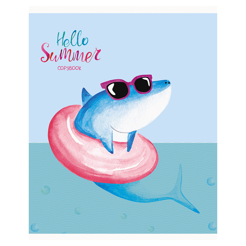 Тетрадь "Hello summer", А5, 48 листов, клетка, ассорти - 4