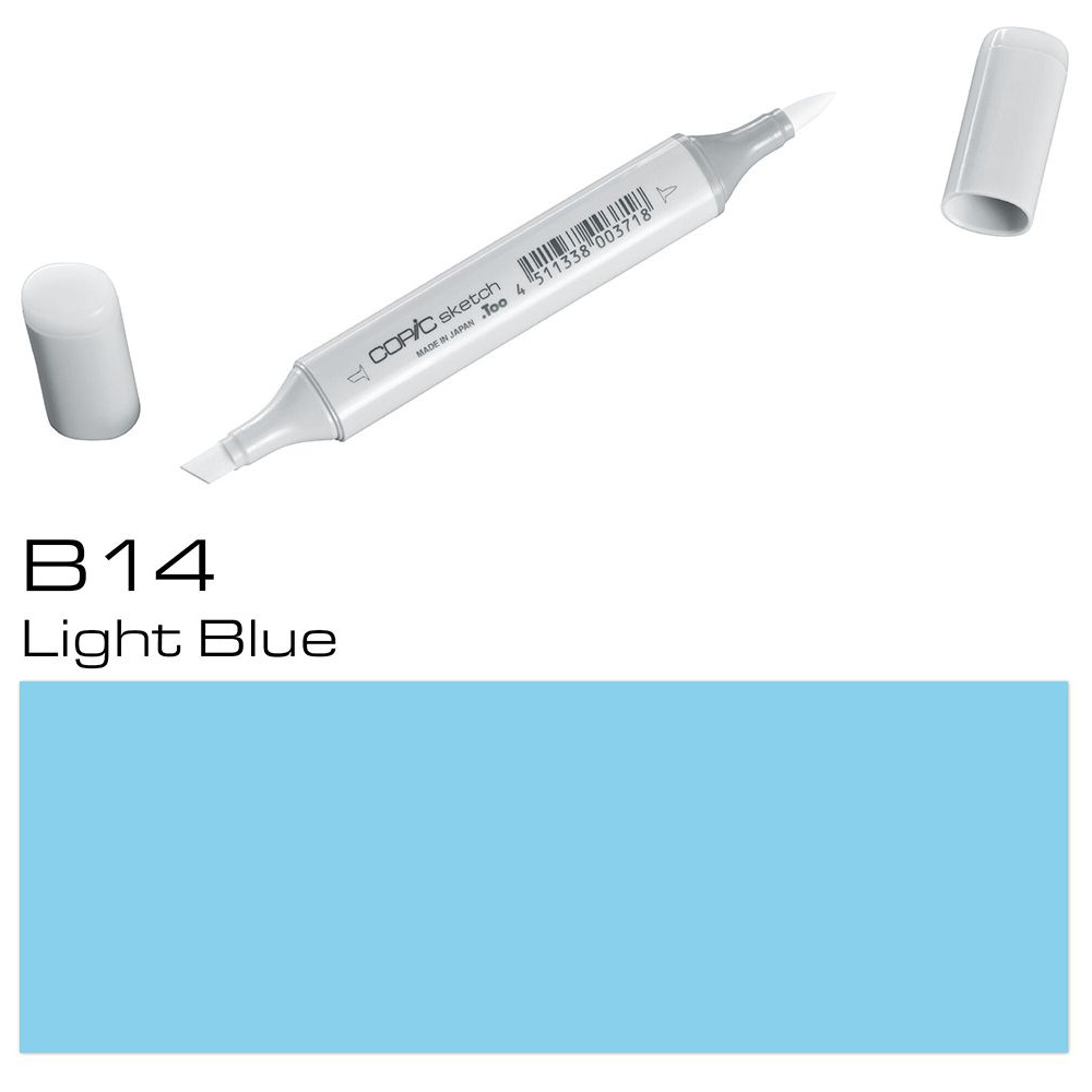 Маркер перманентный "Copic Sketch", B-14 светлый голубой