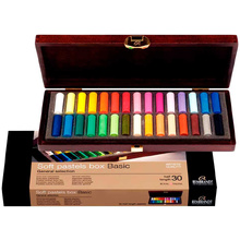 Набор мягкой пастели "Rembrandt Half Pastel" базовый, 30 цветов, деревянный короб