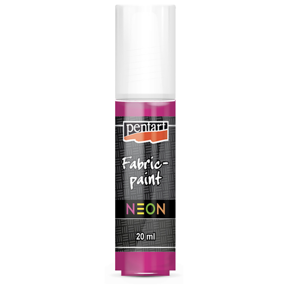 Краски для текстиля "Pentart Fabric paint neon", 20 мл, розовый