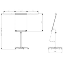 Флипчарт 2x3 "Mobilchart Pro" (TF02), 70x100 см