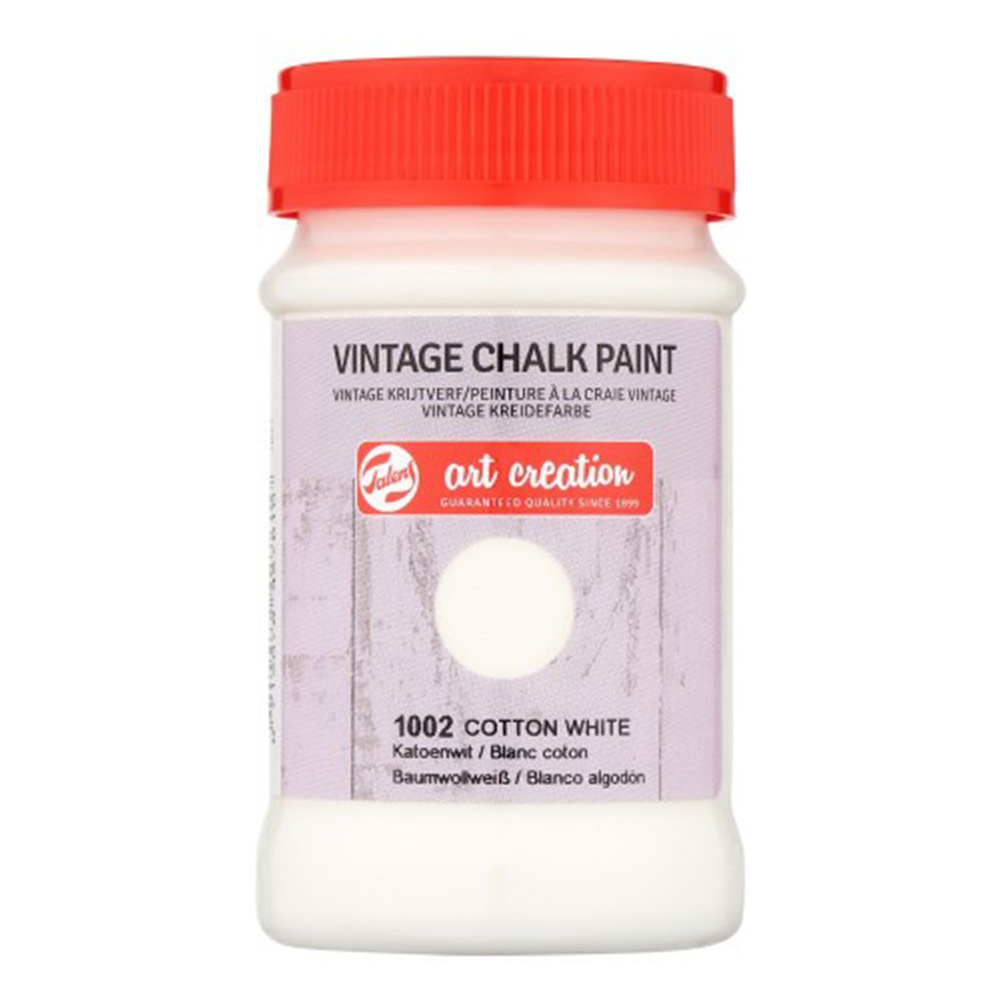 Краски декоративные "VINTAGE CHALK PAINT", 100 мл, белый
