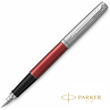 Ручка перьевая "Parker Jotter Kensington Red CT", M, красный, серебристый, патрон синий