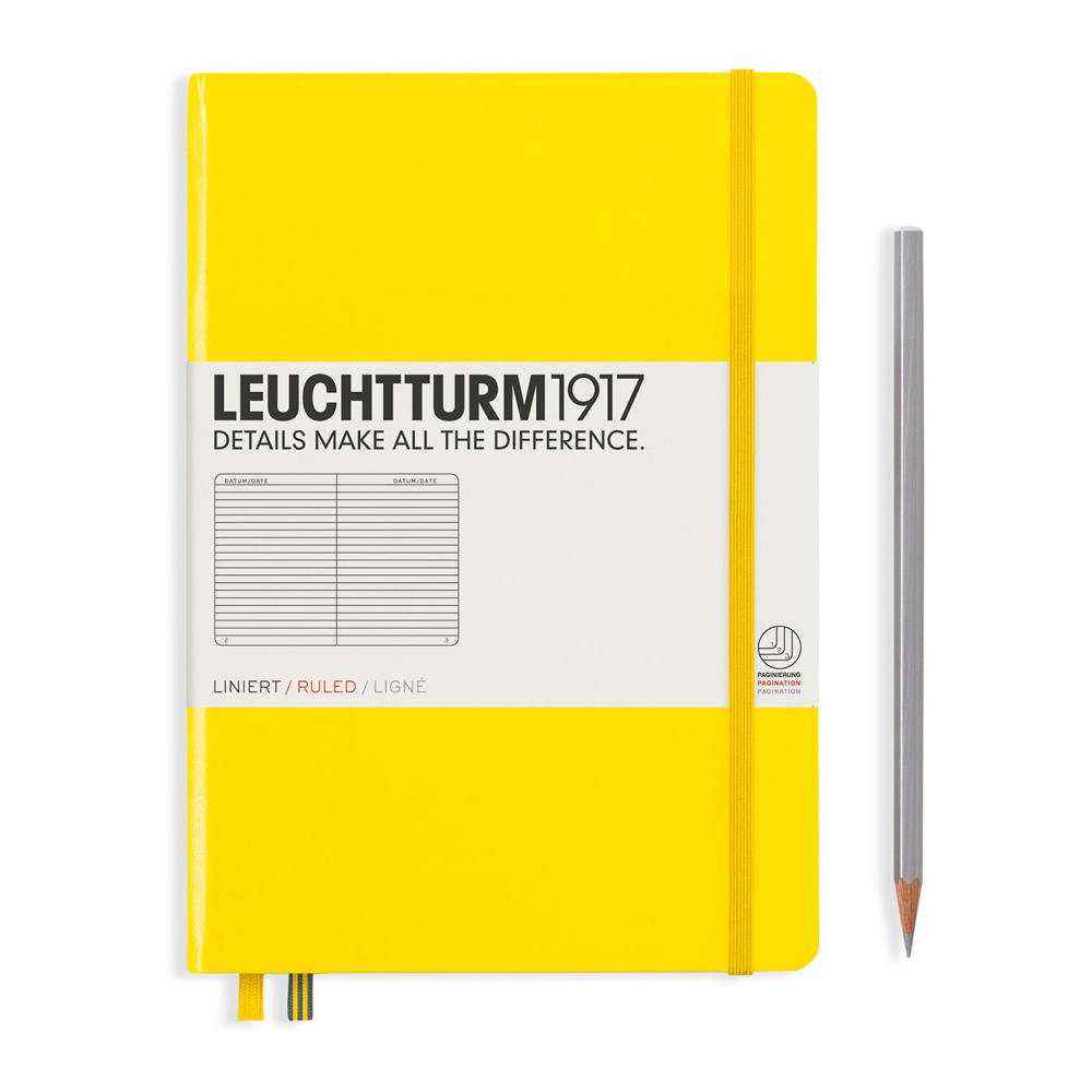 Блокнот "Leuchtturm1917. Classic", А5, 125 листов, линейка, лимонный