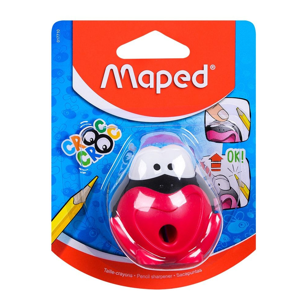 Точилка Maped "Croc Croc Signal", 1 отверстие, с контейнером, блистер