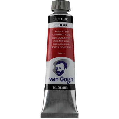 Краски масляные "Van Gogh", 306 кадмий красный насыщенный, 40 мл, туба