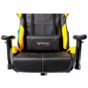  Кресло игровое Бюрократ "Zombie VIKING 5 AERO", экокожа, пластик, черный, желтый - 6