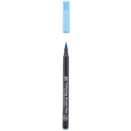 Маркер акварельный "Koi Color Brush", голубой - 3