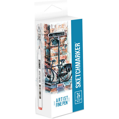 Ручки капиллярные "Sketchmarker. Basic 2", 24 шт.