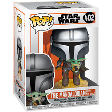 Фигурка Funko POP! Bobble Star Wars Mandalorian Mandalorian with The Child 50959