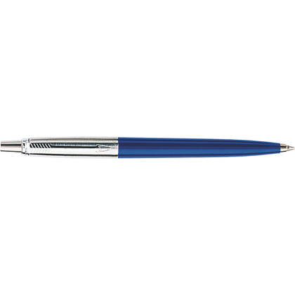 Ручка шариковая автоматическая "Parker Jotter Royal Blue CT", 1.0 мм, синий, серебристый, стерж. синий - 6