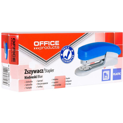 Скобосшиватель "Office Products", № 24/6, 26/6, 25 листов, синий, серый - 2