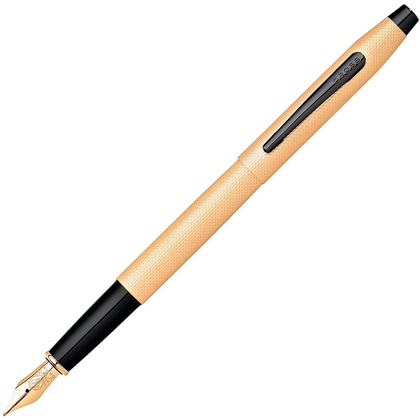 Ручка перьевая "Cross Classic Century Brushed Rose-Gold PVD", M, розовое золото, черный, патрон черный