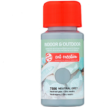 Краски декоративные "INDOOR & OUTDOOR", 50 мл, 7506 серый нейтральный