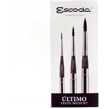 Набор кистей "Escoda Ultimo", имитация белки, круглая, складная №2, 6, 10