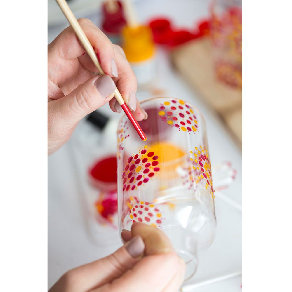 Краски декоративные "GLASS&PORCELAIN TRANSPARENT", 30 мл, 8020 золотистый - 3