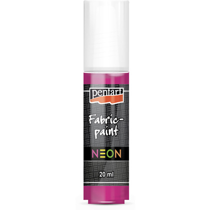 Краски для текстиля "Pentart Fabric paint neon", 20 мл, розовый