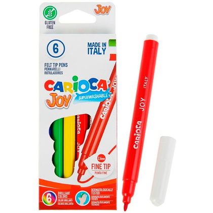 Фломастеры "Carioca Joy", 6 шт