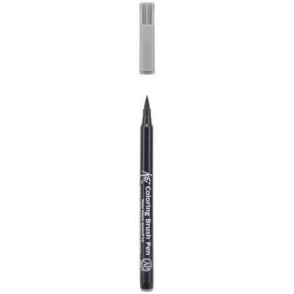 Маркер акварельный "Koi Color Brush", холодный темно-серый - 3