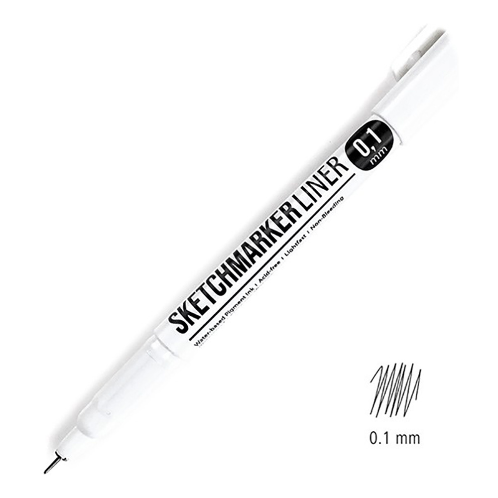 Ручка капиллярная "Sketchmarker", 0.1 мм, черный