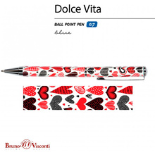 Ручка шариковая автоматическая "Dolce Vita. Сердечки. Фантазия", 0.7 мм, разноцветный, стерж. синий