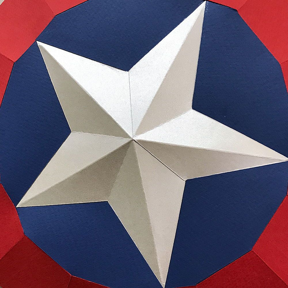 Набор для 3D моделирования "Щит Капитана Америки" - 3