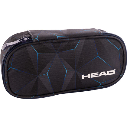 Пенал "Head 3D blue", 1 отделение, чёрный - 2