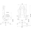 Кресло игровое Бюрократ VIKING "KNIGHT FABRIC", ткань, металл, черный - 16