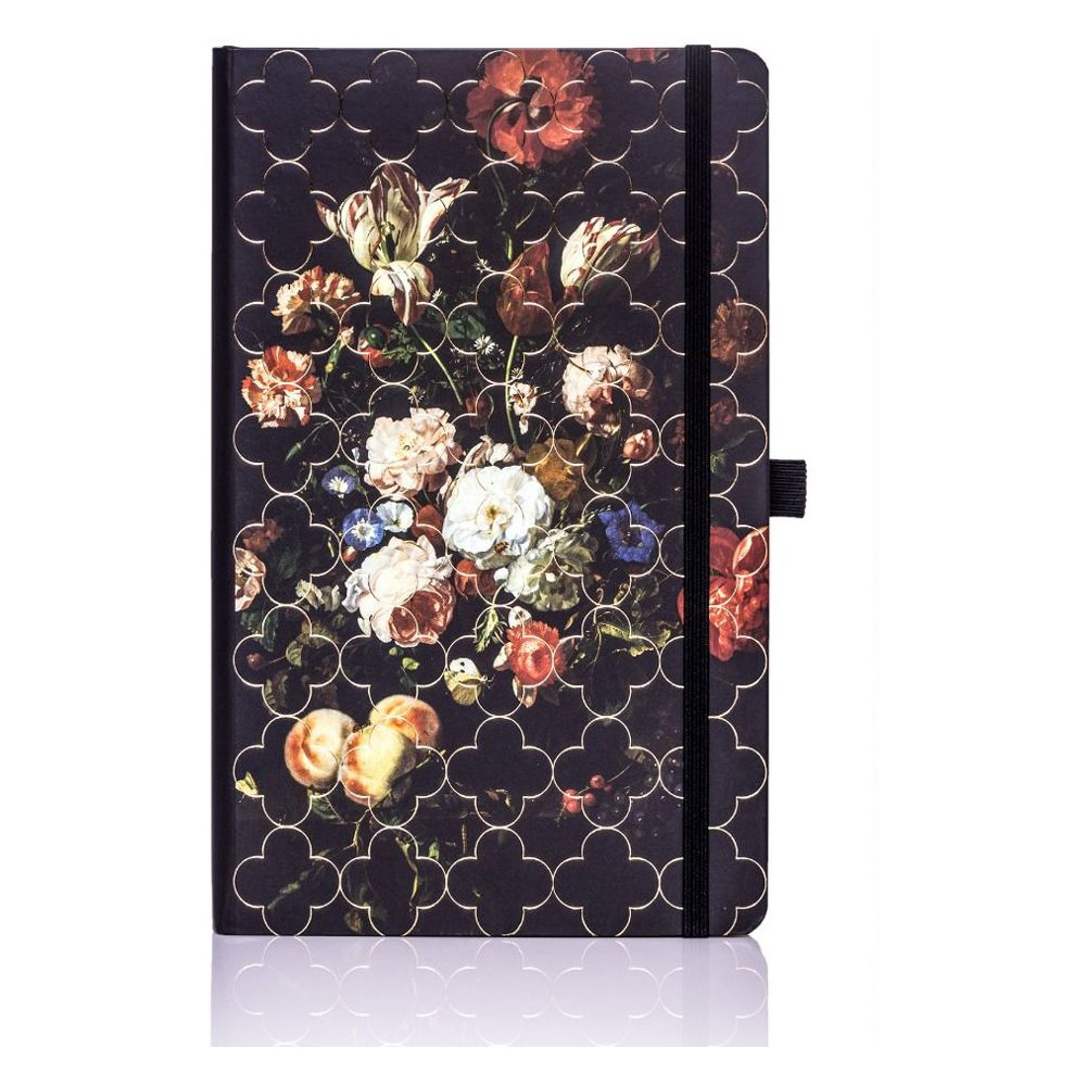 Блокнот "Vintage Tulip", А5, 96 листов, линейка, черный - 2