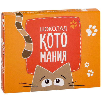 Шоколад молочный "Котомания", 60 г