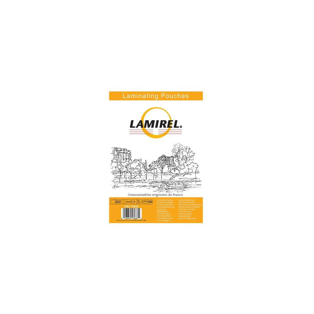 Пленка для ламинирования "Lamirel", A3, 75 мкм, глянцевая