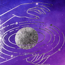 Тетрадь на кольцах "Space", А5, 100 листов, клетка, фиолетовый