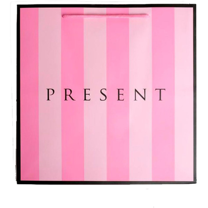 Пакет подарочный "Present", 30x30x30 см, розовый - 4