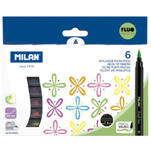 Фломастеры "Milan", 6 шт