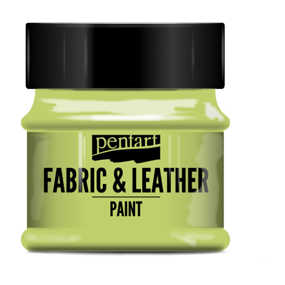 Краска для текстиля "Pentart Fabric & Leather paint", 50 мл, зеленый лайм